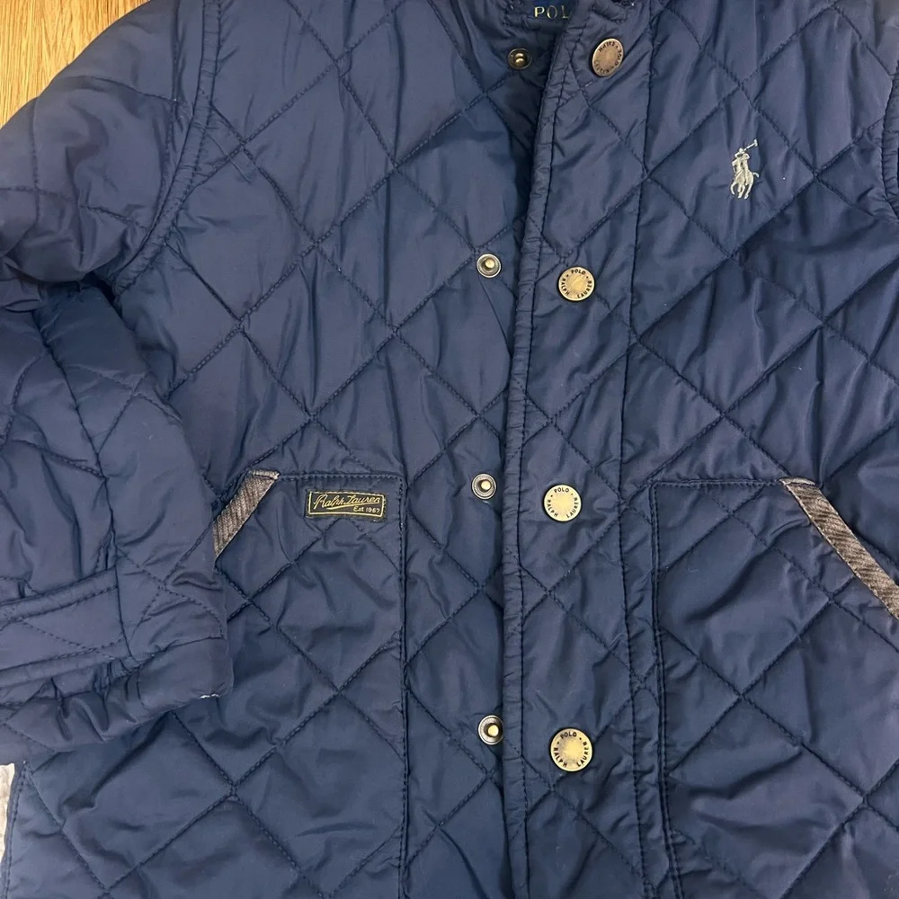 Polo by Ralph Lauren Kids Blue Quilted Jacket - Picture 3 of 4